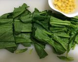 お弁当に☆①ほうれん草とコーンのソテー作り方1写真