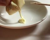 お弁当に、あら便利！持参マヨネーズ作り方8写真