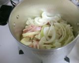 かぼちゃ ベーコン 玉ねぎの シチュー♡作り方4写真