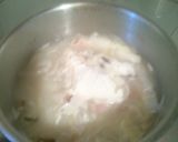 干し椎茸と白菜のミルクスープ作り方3写真