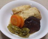 鶏ミンチと糸コンの袋煮作り方5写真