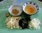 朝のスープ ☆ わかめ＆卵作り方1写真