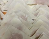 ワンタンしゅうまいの皮で鶏ミンチ揚げ作り方3写真