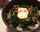 ほうれん草のポパイ丼作り方7写真