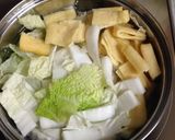 ☆白菜と油揚げの味噌汁☆作り方3写真