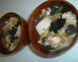 豆腐と卵の海苔スープ作り方4写真