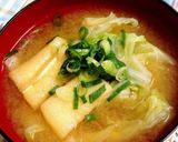 ☆白菜と油揚げの味噌汁☆作り方5写真