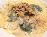 餃子の皮でほうれん草のラビオリ風作り方7写真