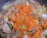 にんじん麺と豚肉と白菜の炒め物作り方8写真