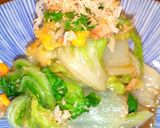 簡単⭐白菜・ツナ缶・コーン⭐からし和え♪作り方4写真