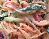 イカ明太と胡瓜のサラダパスタ作り方3写真