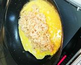 バターライスでとんかつソースオムライス作り方3写真