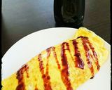 バターライスでとんかつソースオムライス作り方4写真