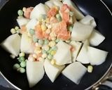 ☆じゃがマヨおこのみソース照り炒め☆作り方3写真