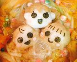 大根おろしアート うちの3姉妹作り方4写真