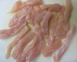大葉たっぷり鶏ささみの天ぷら梅肉のたれで作り方2写真