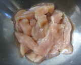 大葉たっぷり鶏ささみの天ぷら梅肉のたれで作り方3写真