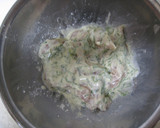 大葉たっぷり鶏ささみの天ぷら梅肉のたれで作り方6写真