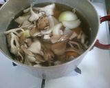 朝食♪ かぼちゃ 舞茸 玉ねぎの 味噌汁作り方4写真