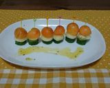 柿とりんごのピンチョス☆パーティーに作り方3写真