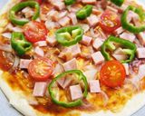 チーズなし☆ステーキハムのマヨピザパン作り方8写真