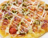 チーズなし☆ステーキハムのマヨピザパン作り方10写真
