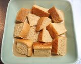 ♡カフェオレ＆チョコパンプディング♡作り方3写真