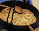 炙り鯖の酒かす味噌の土手鍋風作り方6写真