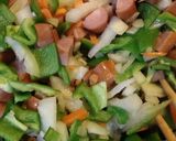 ちっちゃいイカのトマト缶 洋風炊き込み作り方4写真