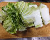 ワンルームご飯★白菜と厚揚げの煮物作り方2写真