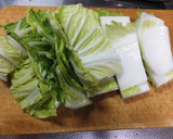 ワンルームご飯★白菜と厚揚げの煮物作り方2写真
