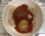 器一つ！ レンジでトマトクリームリゾット作り方1写真