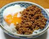 温玉のせ☆肉味噌丼作り方4写真