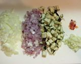 挽肉と野菜のユーカリトマトソースパスタ作り方1写真