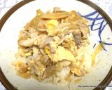 ガッツリ系の満足感たっぷりな、卵とじ豚丼作り方5写真