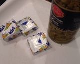 クリームチーズとオリーブの和えもん作り方1写真