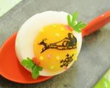 クリスマス☆サンタクロースゆで卵作り方1写真