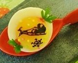 クリスマス☆サンタクロースゆで卵作り方2写真
