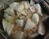保温調理法で省エネ！大根とツナの煮物！作り方3写真