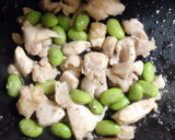 簡単＊枝豆と鶏肉の炒め物作り方4写真