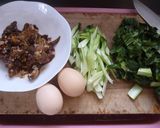 筋肉で卵とじ丼作り方1写真