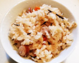 簡単 麺つゆとウインナーで炊き込みごはん作り方8写真