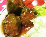 ヘルシーピーマンの肉詰め♪tacookで作り方8写真