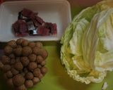 野菜炒め秋刀魚で★作り方1写真