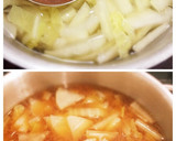 冬⭐大根と白菜と玉ねぎのお味噌汁♪作り方6写真