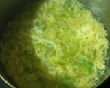 朝食に簡単！キャベツともやしのかきたま汁作り方3写真
