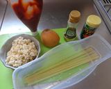 最速のスパ飯（スパゲティピラフ）作り方1写真