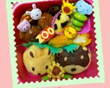 可愛いミニパン弁当 ﻌﻌﻌ♥作り方8写真