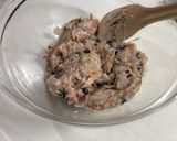 えび・豚ひき肉・ごぼうのまとめ焼き作り方5写真