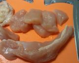 ♡チキンのカレー風味のクリーム煮♡作り方1写真
